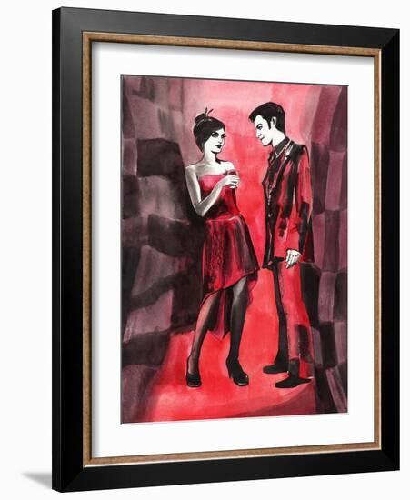 Red Couple-Surovtseva-Framed Art Print