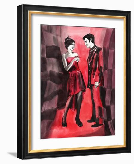 Red Couple-Surovtseva-Framed Art Print