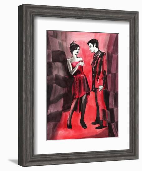 Red Couple-Surovtseva-Framed Art Print