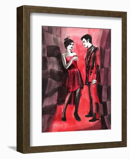 Red Couple-Surovtseva-Framed Art Print