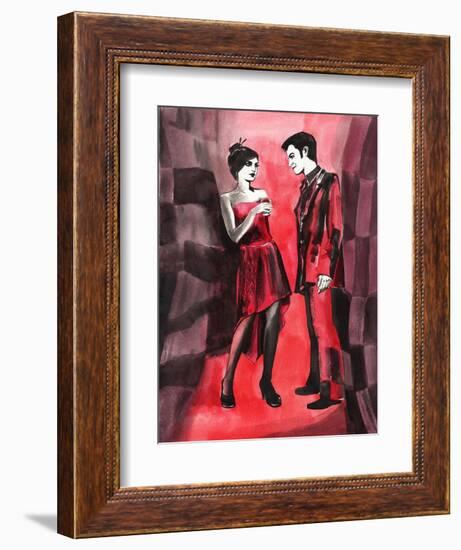 Red Couple-Surovtseva-Framed Art Print