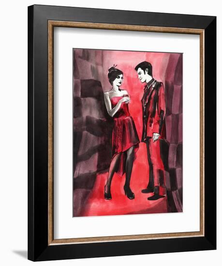 Red Couple-Surovtseva-Framed Art Print