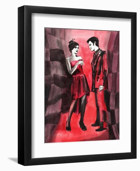 Red Couple-Surovtseva-Framed Art Print