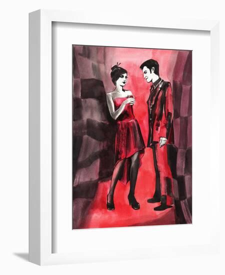 Red Couple-Surovtseva-Framed Art Print