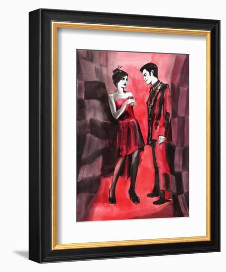 Red Couple-Surovtseva-Framed Art Print