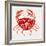 Red Crab-Cat Coquillette-Framed Giclee Print