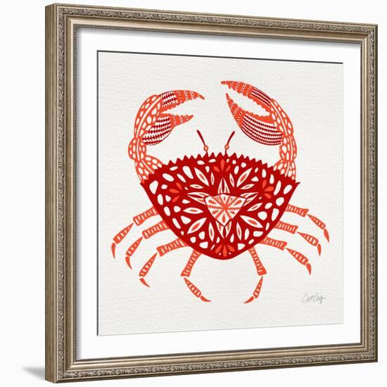 Red Crab-Cat Coquillette-Framed Giclee Print