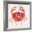 Red Crab-Cat Coquillette-Framed Giclee Print