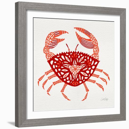 Red Crab-Cat Coquillette-Framed Giclee Print