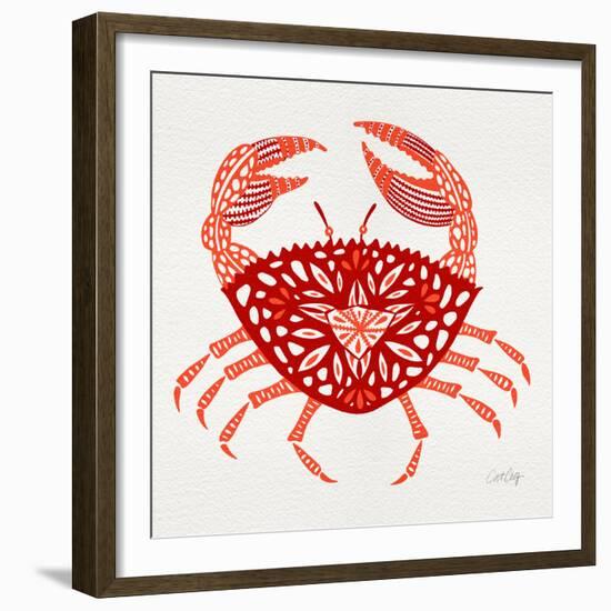 Red Crab-Cat Coquillette-Framed Giclee Print