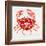 Red Crab-Cat Coquillette-Framed Giclee Print