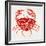 Red Crab-Cat Coquillette-Framed Giclee Print