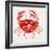 Red Crab-Cat Coquillette-Framed Giclee Print