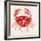 Red Crab-Cat Coquillette-Framed Giclee Print