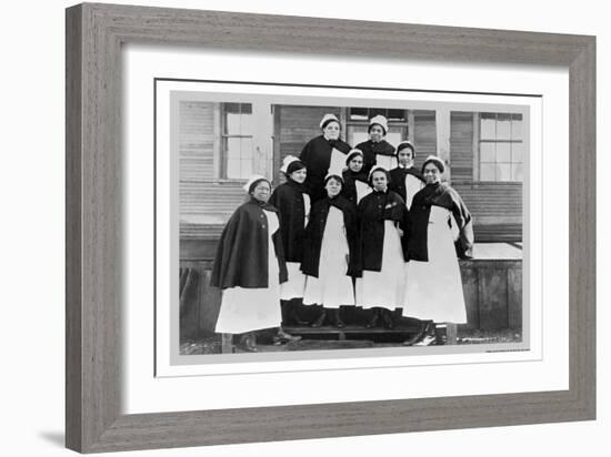 Red Cross Nurses-null-Framed Art Print