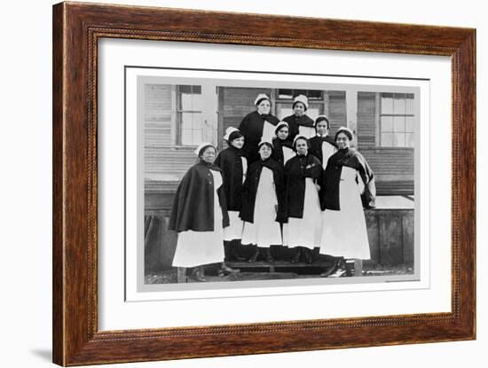 Red Cross Nurses-null-Framed Art Print