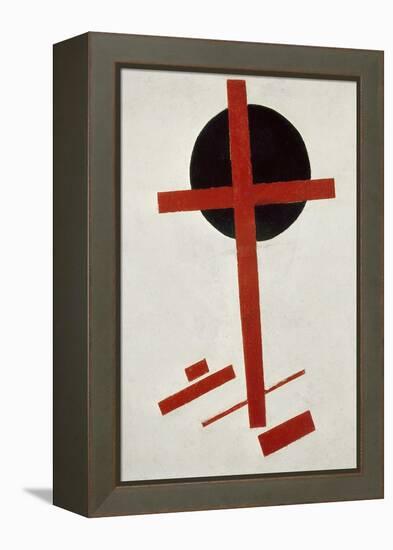 Red Cross on Black Circle, after 1914-Kasimir Malevich-Framed Premier Image Canvas