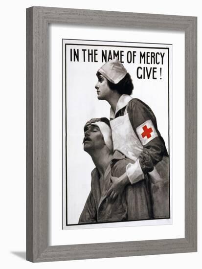 Red Cross Poster, 1917-Albert Herter-Framed Giclee Print