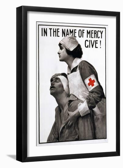 Red Cross Poster, 1917-Albert Herter-Framed Giclee Print