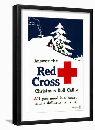 Red Cross Poster, C1915-Ray Greenleaf-Framed Giclee Print