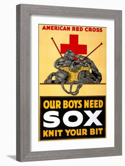 Red Cross Poster, C1917-null-Framed Giclee Print