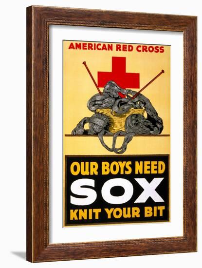 Red Cross Poster, C1917-null-Framed Giclee Print