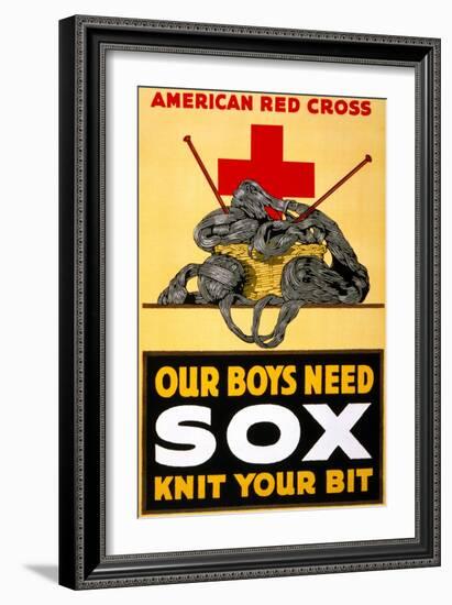 Red Cross Poster, C1917-null-Framed Giclee Print