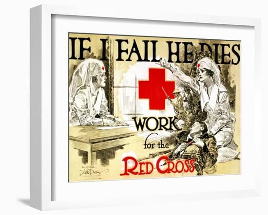 Red Cross Poster, C1918-Arthur McCoy-Framed Giclee Print