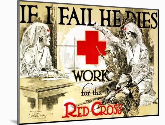 Red Cross Poster, C1918-Arthur McCoy-Mounted Giclee Print