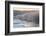 Red Crowned Cranes in Frozen River at Dawn Hokkaido Japan-Peter Adams-Framed Photographic Print