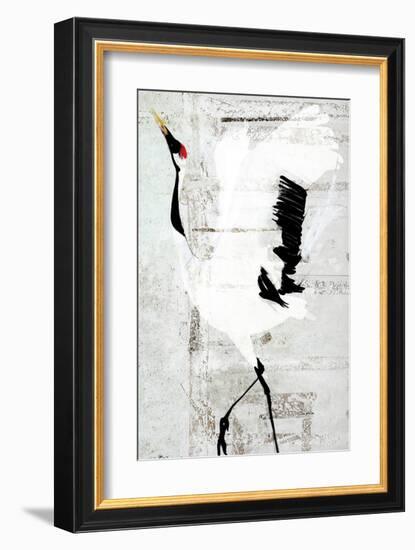 Red-Crowned Dance-Rachel Travis-Framed Art Print