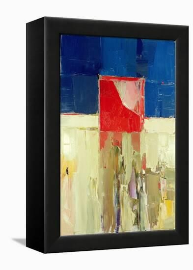 Red Cube-Daniel Cacouault-Framed Premier Image Canvas