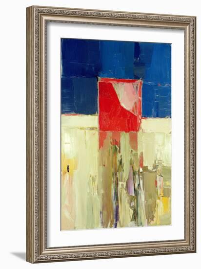 Red Cube-Daniel Cacouault-Framed Giclee Print