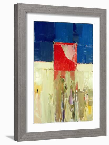 Red Cube-Daniel Cacouault-Framed Giclee Print