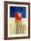 Red Cube-Daniel Cacouault-Framed Giclee Print