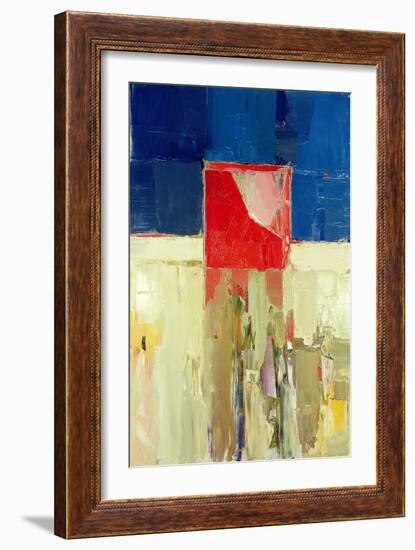 Red Cube-Daniel Cacouault-Framed Giclee Print