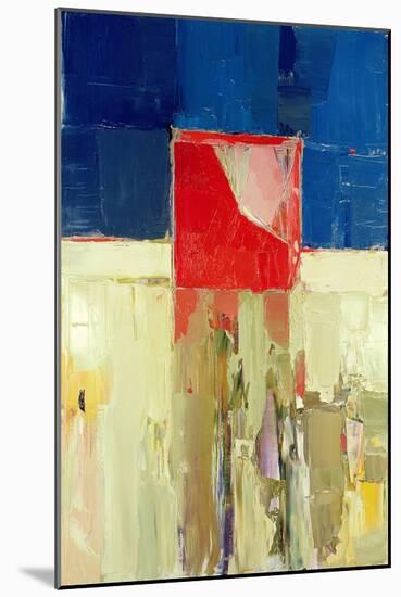 Red Cube-Daniel Cacouault-Mounted Giclee Print