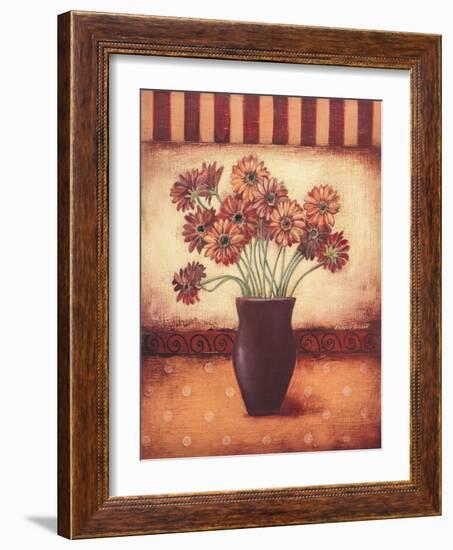 Red Daisies-Kimberly Poloson-Framed Art Print