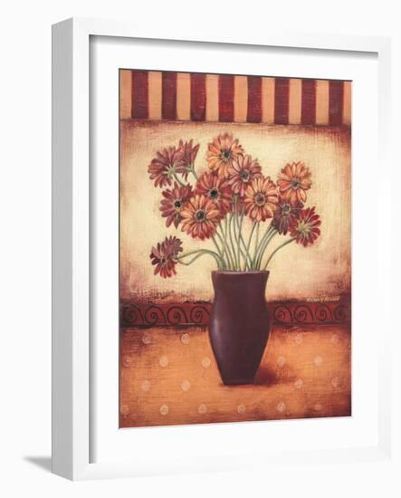 Red Daisies-Kimberly Poloson-Framed Art Print