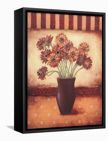 Red Daisies-Kimberly Poloson-Framed Stretched Canvas