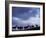 Red Deer Herd Silhouette at Dusk, Strathspey, Scotland, UK-Pete Cairns-Framed Photographic Print