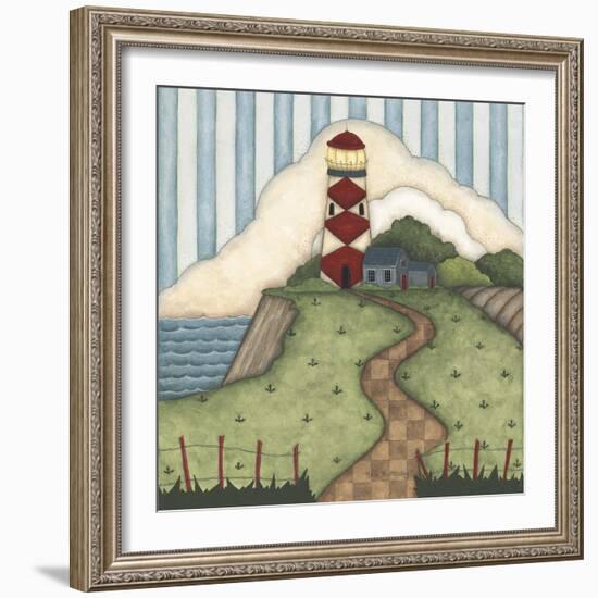 Red Diamond Lighthouse-Robin Betterley-Framed Giclee Print