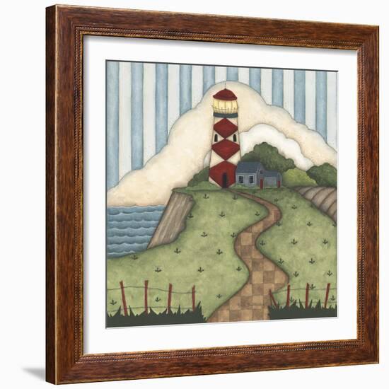 Red Diamond Lighthouse-Robin Betterley-Framed Giclee Print