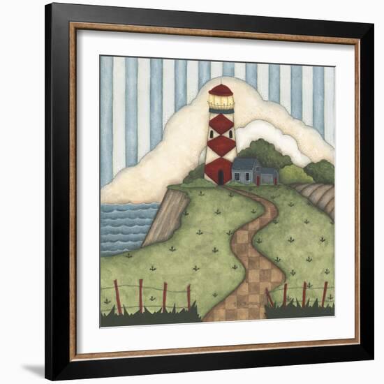 Red Diamond Lighthouse-Robin Betterley-Framed Giclee Print