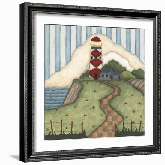 Red Diamond Lighthouse-Robin Betterley-Framed Giclee Print