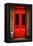 Red Door in Paris-Erin Berzel-Framed Premier Image Canvas