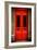 Red Door in Paris-Erin Berzel-Framed Photographic Print