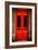 Red Door in Paris-Erin Berzel-Framed Photographic Print