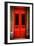 Red Door in Paris-Erin Berzel-Framed Photographic Print