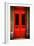 Red Door in Paris-Erin Berzel-Framed Photographic Print